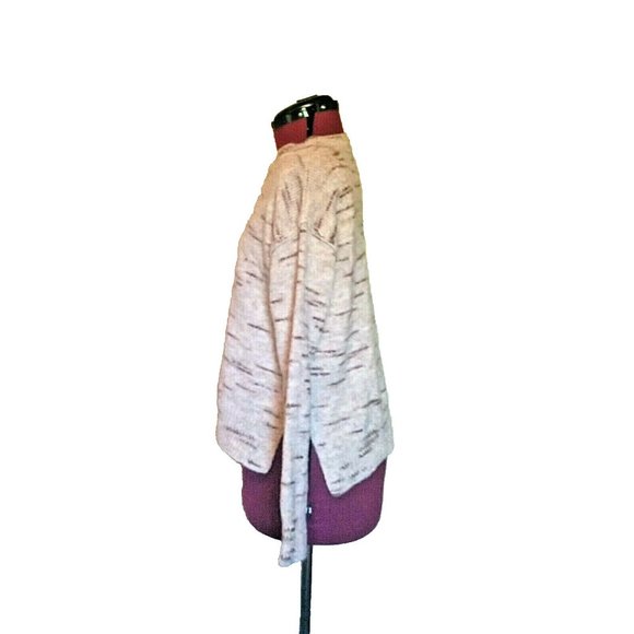 Max Studio Womens Sweater Size XS Oatmeal Crew Neck Side Split - Picture 4 of 4